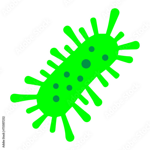 Bacteria, Microbe and Virus Vector Line Icon
