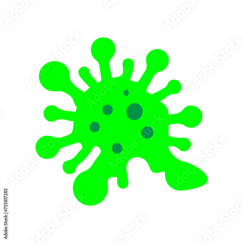 Bacteria, Microbe and Virus Vector Line Icon