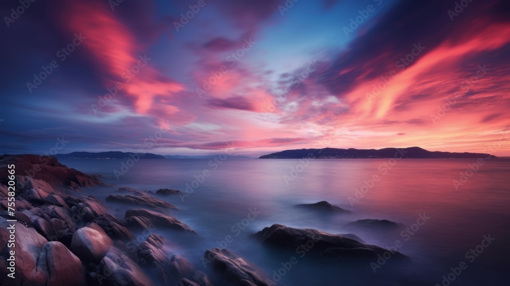 A dreamy, undefined seascape with a touch of serendipity A dreamy, undefined seascape with a touch of serendipity