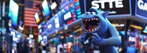 Cartoon monster in the world of high-speed trading