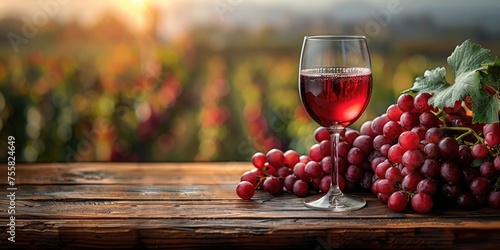 Wine and wineglass