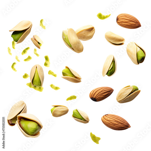 pistachio nuts isolated on transparent background Remove png, Clipping Path, pen tool