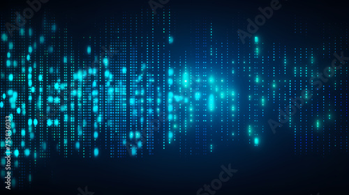 Abstract technology particles background