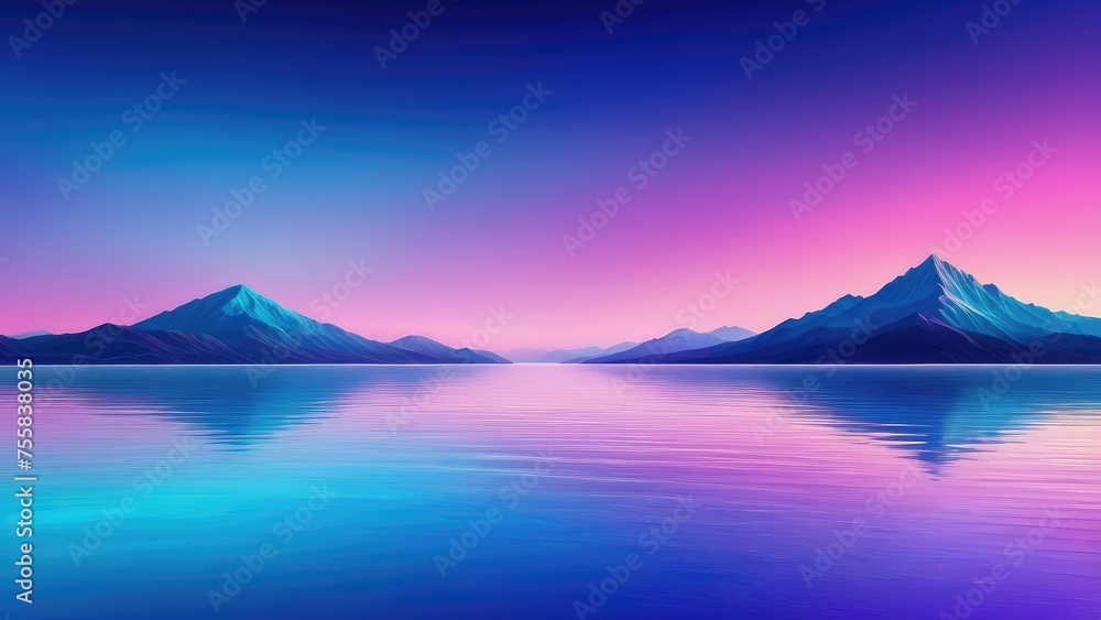 Shiny, reflective surface contrasting with a dreamy blend of blue, pink, and purple hues in the background, adding texture and depth to the ethereal scene, digital painting, glossy finish Shiny, reflective surface contrasting with a dreamy blend of blue, pink, and purple hues in the background, adding texture and depth to the ethereal scene, digital painting, glossy finish