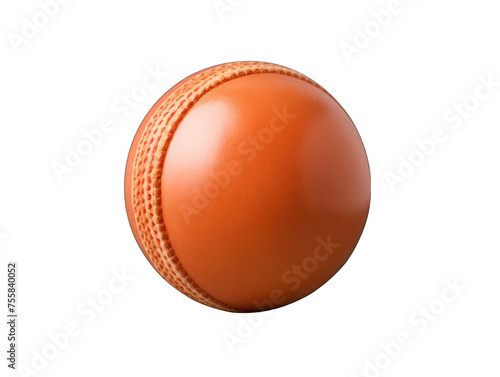 cricket ball isolated on transparent background, transparency image, removed background