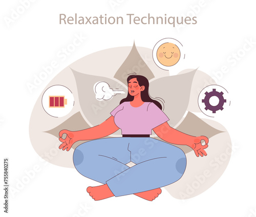 Relaxation techniques concept.