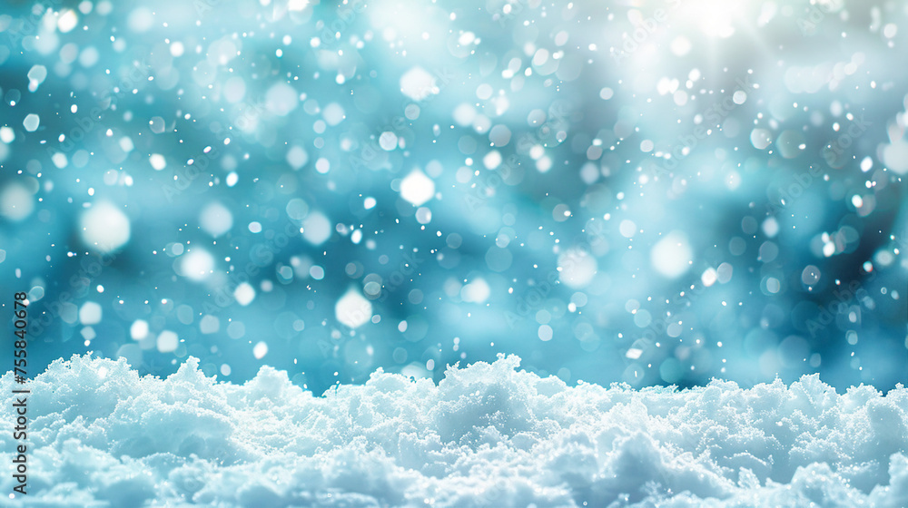 Winter Magic Unleashed: Mesmerizing Teal Blue Snowfall Dust on a Crisp White Background for a Frosty Holiday Atmosphere and Seasonal Celebration. Winter Magic Unleashed: Mesmerizing Teal Blue Snowfall Dust on a Crisp White Background for a Frosty Holiday Atmosphere and Seasonal Celebration.
