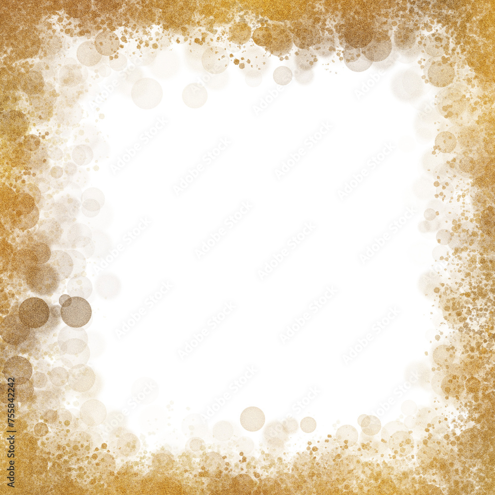 Fototapeta premium Gold frame paper frame