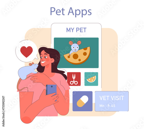 Pet Apps concept.