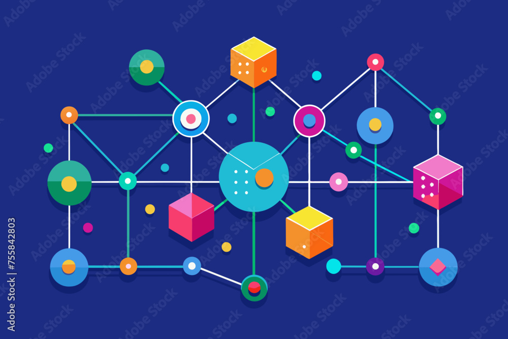 Graph vector illustration 
