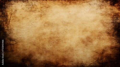 Background of brown old paper texture with uneven color.