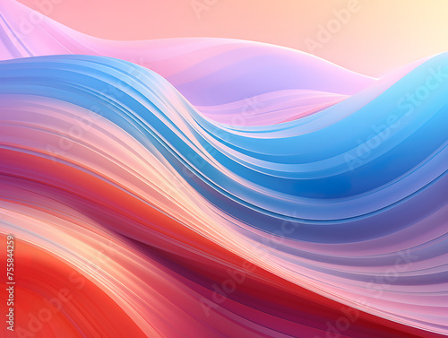 Abstract digital landscape with particles background