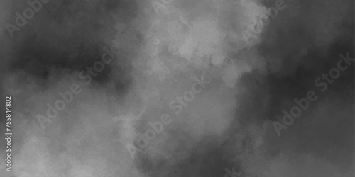 Black isolated cloud horizontal texture cloudscape atmosphere.design element.empty space blurred photo smoky illustration AI format vintage grunge dirty dusty mist or smog. 