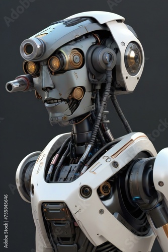 close up of a robot