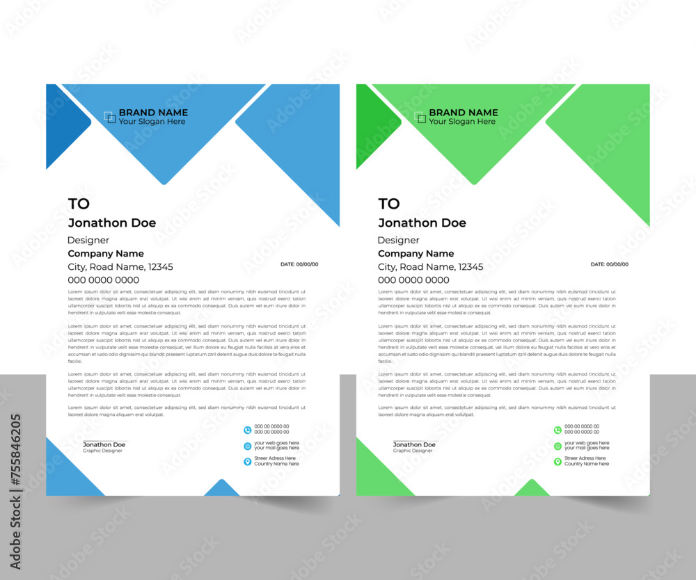 Letterhead Design for your business grow, dabble side letterhead design  