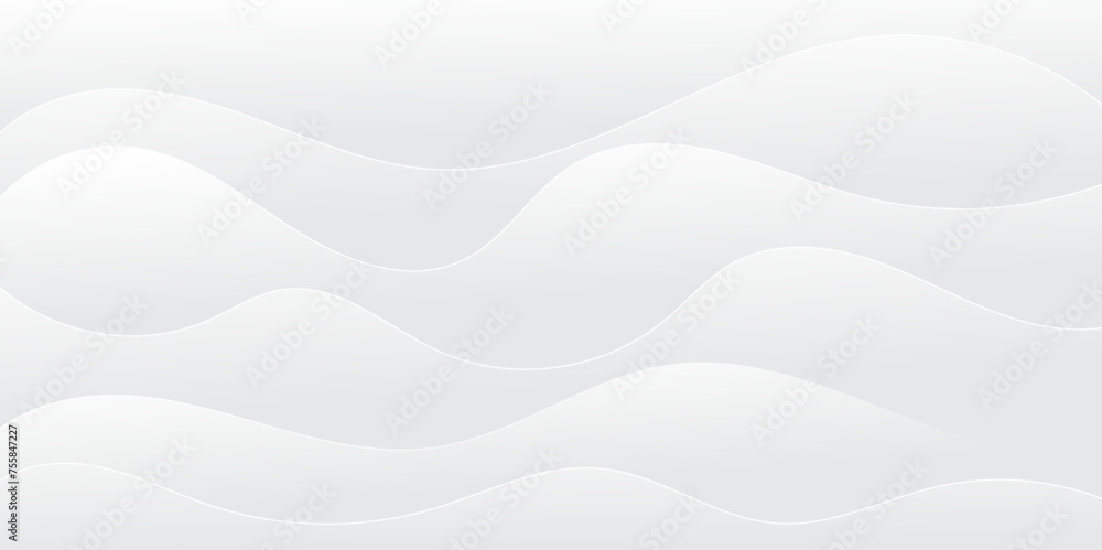 Abstract white paper wave background and abstract gradient and white wave curve lines banner background design. White wave modern abstract background design. space style. Abstract white paper wave background and abstract gradient and white wave curve lines banner background design. White wave modern abstract background design. space style.