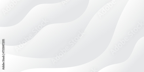 Abstract white paper wave background and abstract gradient and white wave curve lines banner background design. White wave modern abstract background design. space style. 