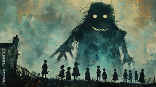 Children and a Monster A Tale of Curiosity and Courage