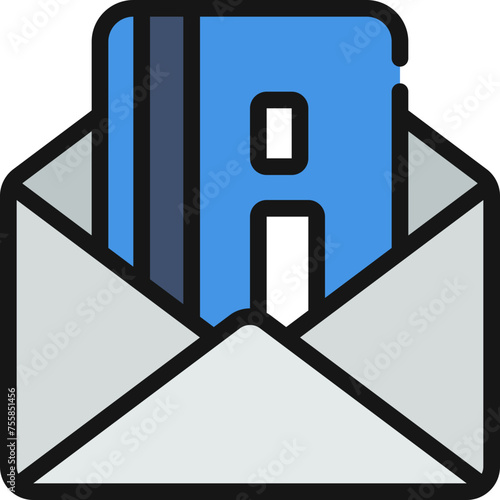 Credit Card Envelope Icon