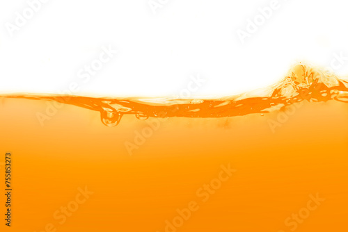 The surface of the orange water ripples looks like juice