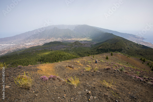 Scene of the Birigoyo peak, La Palma Island, Canary Islands. photo