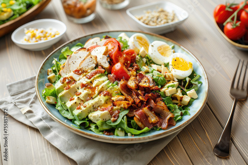 Cobb Salad with Egg, Bacon,...