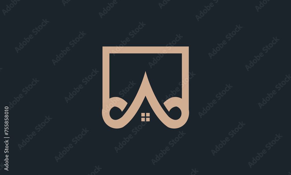 home monogram logo design vector home monogram logo design vector