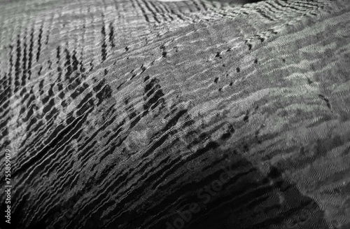 Black and white ripple pattern landscape texture