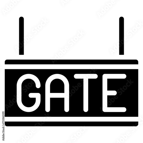 Gate Signage Icon