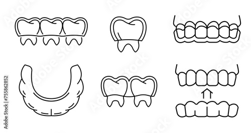 Orthodontic silicone trainer. Invisible braces aligner, retainer.