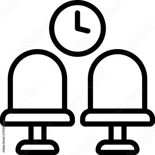 Departure Lounge Seats Icon