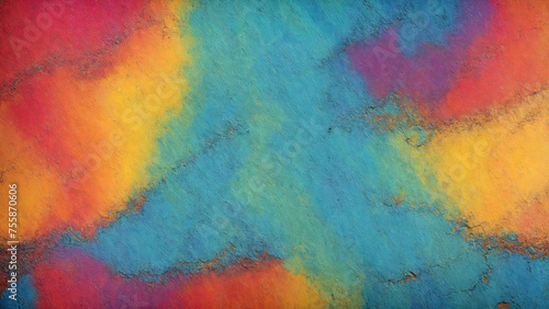 Abstract texture made of multi-colored acrylic paints. Grunge texture. Background with scratches, paint strokes © Vadzim