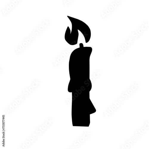 Candle Silhouette Ilustration