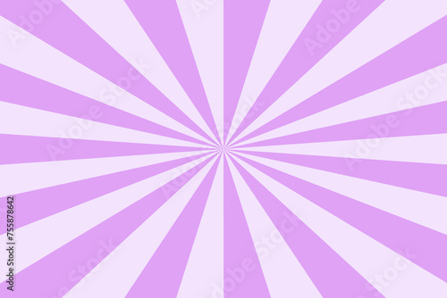 Purple Sun rays Retro vintage style on white background  Sunburst Pattern Background. Rays. Summer Banner illustration