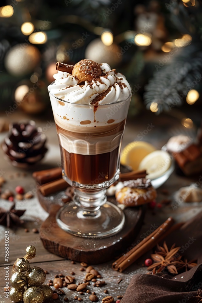 Steaming Cup of Hot Chocolate With Whipped Cream Steaming Cup of Hot Chocolate With Whipped Cream