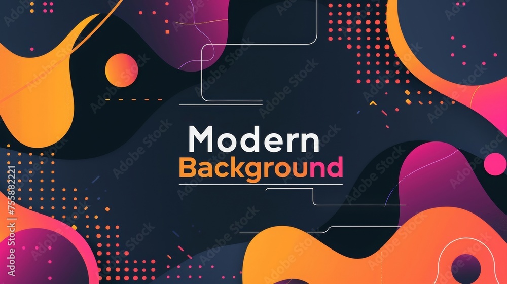 Modern abstract background with wavy shapes and gradients for presentation. Modern abstract background vector presentation design Modern abstract background with wavy shapes and gradients for presentation. Modern abstract background vector presentation design