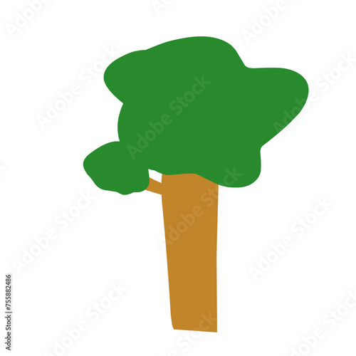 Tree Cartoon Ilustration