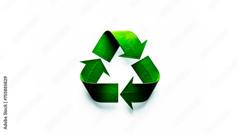 Obraz premium recycle symbol on white background