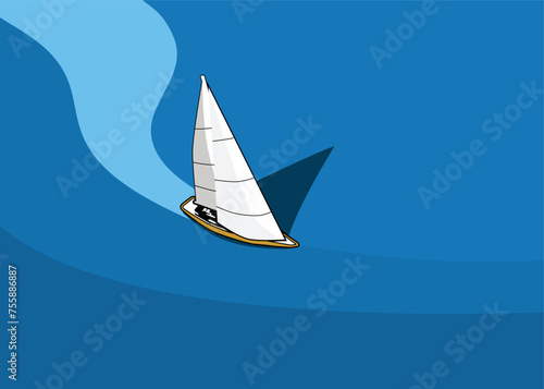  ship boat ilustration vector logo design