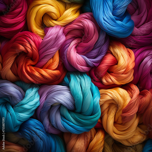 colorfull wool сreated with Generative Ai