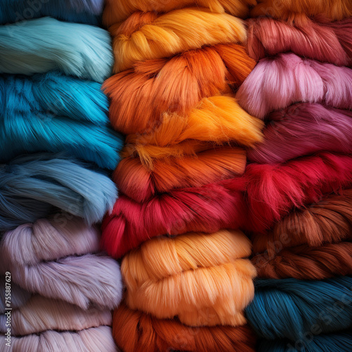 colorfull wool сreated with Generative Ai