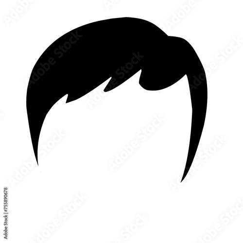 Men and Women Hair Silhouette