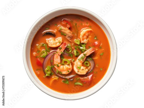 gumbo isolated on transparent background, transparency image, removed background