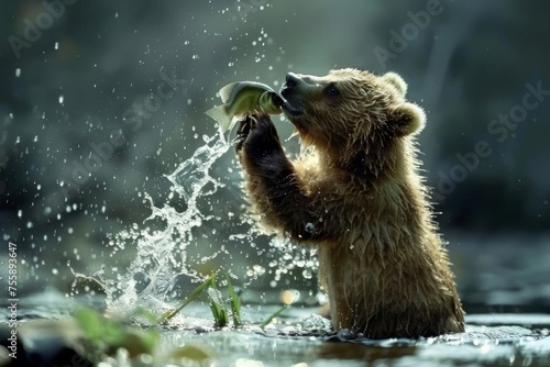 Bear Catching Fish: National Geographic Shot