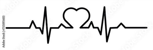 heartbeat icon vector illustration