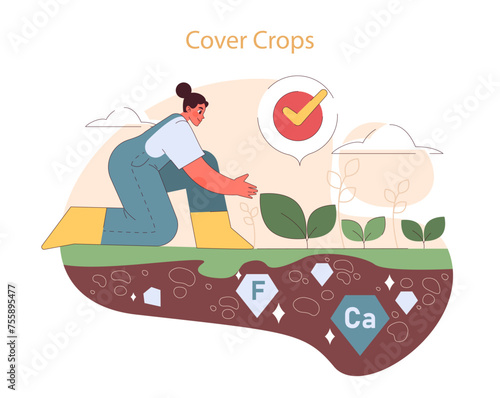 Cover Crops concept.