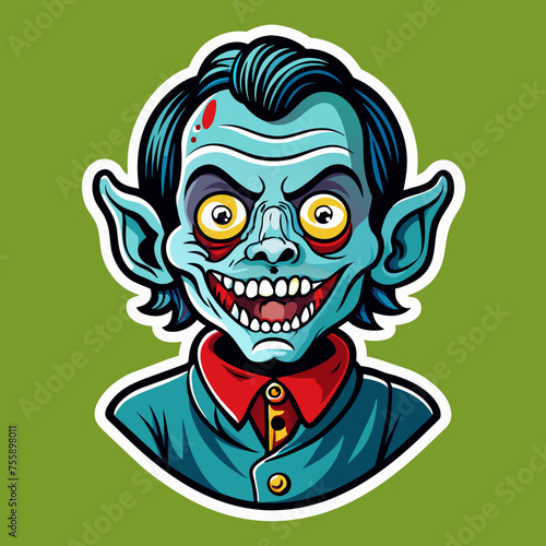 Creep into the night with our Horror Jombi sticker for your t-shirt collection