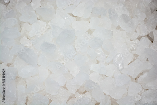 Close up photo of large salt crystals as background taken  in Bonaire, Caribbean island.