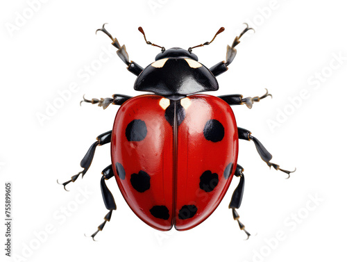 Ladybug isolated on transparent background, transparency image, removed background