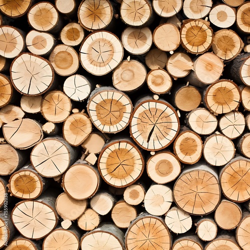 Wood pile background